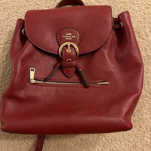 Coach Leather Backpack